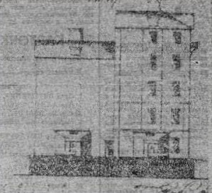 Фасад доменного корпуса при Нижнетагильском заводе, чертеж 1828 г